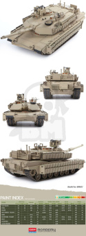 Academy 13504 Abrams M1A2 Tusk II U.S. ARMY 1:35