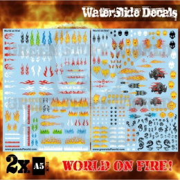 Decal Sheets - World On Fire! kalkomanie