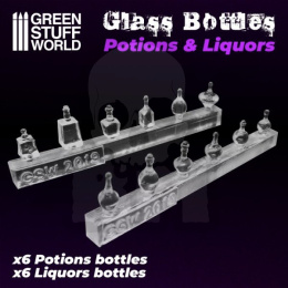 Potion and Liquor Bottles Resin Set - 12 szt.
