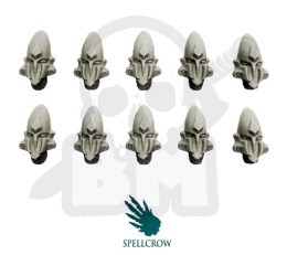 Głowy Hełmy Elfów 10 szt. Space Elves Helmets