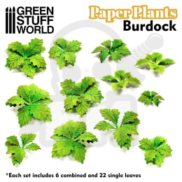 Paper Plants - Burdock - papierowe rośliny łopian