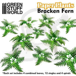 Paper Plants - Bracken Fern - papierowe rośliny