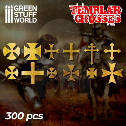 Templar Cross Symbols - 300 letters - krzyże Templariuszy