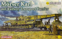 1:144 German Morser Karl mit Railway Transport Carrier