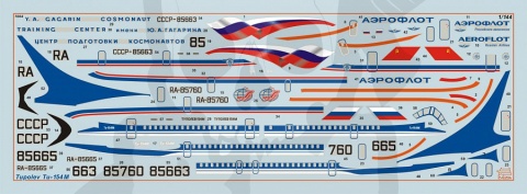 1:144 Russian Airliner Tu-154M