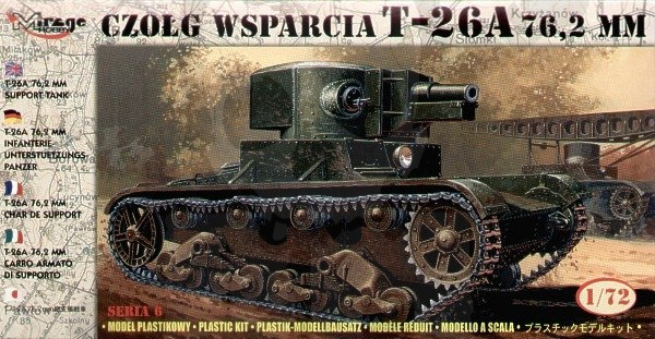1:72 Czołg wsparcia T-26A 76,2mm