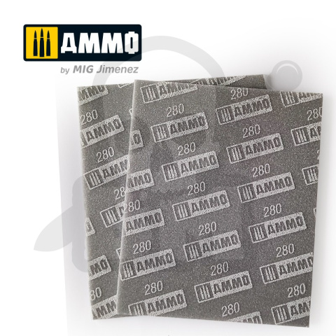 Ammo Mig 8558 Elastyczne gąbki do szlifowania (gradacja 280)