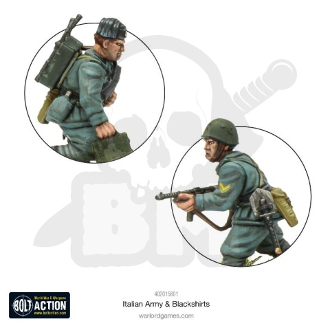Italian Army & Blackshirts - włoscy żołnierze - 6 szt.