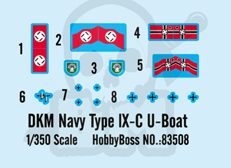 Hobby Boss 83508 German Type IX-C U-boat 1:350