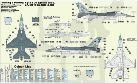 Mistercraft D-90 F-16C-40 Aviano A.B 1:72