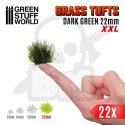 Grass Tufts - 22mm self-adhesive - XXL Dark Green