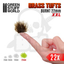 Grass Tufts - 22mm self-adhesive - XXL Burnt