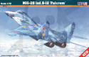 Mistercraft D-20 MIG-29 izd. 9-12 Fulcrum 1:72 + farbki 2 pędzelki klej