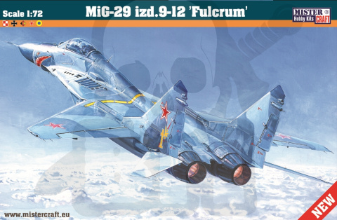 1:72 MIG-29 izd. 9-12 Fulcrum farbki pędzelki klej + Polska Czechy Słowacja