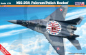Mistercraft D-97 MIG-29A Fulcrum Polish Rocket 1:72 + farbki 2 pędzelki i klej