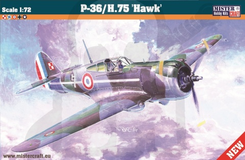 Mistercraft D-214 Curtiss P-36/H.75 Hawk 1:72