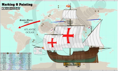 Mistercraft D-212 Columbus Ship Santa Maria 1:270
