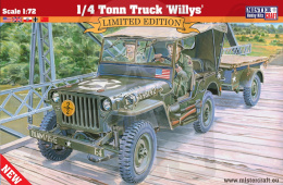Mistercraft D-299 1/4 Tonn Truck Willys Jeep 1:72