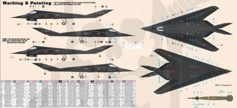 Mistercraft E-07 F-117A Bagdad Strike 1:72