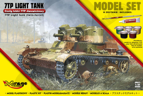 1:35 Model Set Polski czołg lekki 7TP Dwuwieżowy 1:35 Model Set Polski czołg lekki 7TP Dwuwieżowy