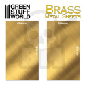 Brass Metal sheets 60x120mm (Pack x2)