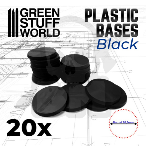 Plastic Bases 28,5 mm podstawki pod figurki 20szt.