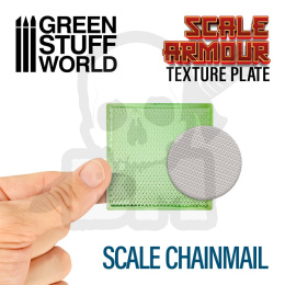 Texture Plate - ChainMail - scale 1/54 (32mm) to 1/32 (54mm)