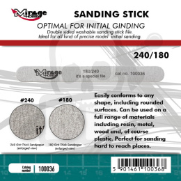 100036 Mirage Sanding Stick Double Grid 180/240