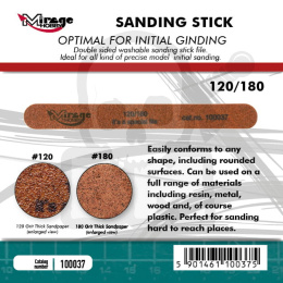 100037 Mirage Sanding Stick Double Grid 120/180