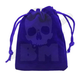 Velvet gift bag blue 7x9cm