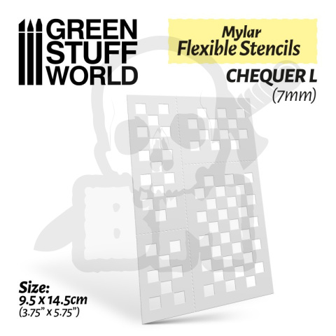 Elastyczne szablony Flexible Stencils - Chequer L (7mm)