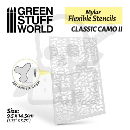 Elastyczne szablony Flexible Stencils - Classic Camo II (ok. 10 mm)