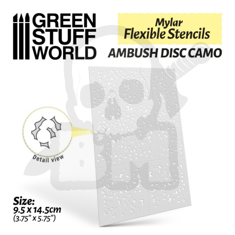 Elastyczne szablony Flexible Stencils - Ambush Disc Camo (Various Sizes)