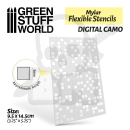 Flexible Stencils - Digital Camo (5mm)