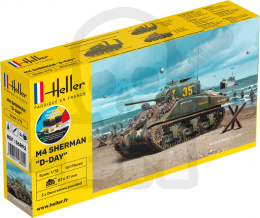 Heller 56892 Starter Set M4 Sherman D-Day 1:72