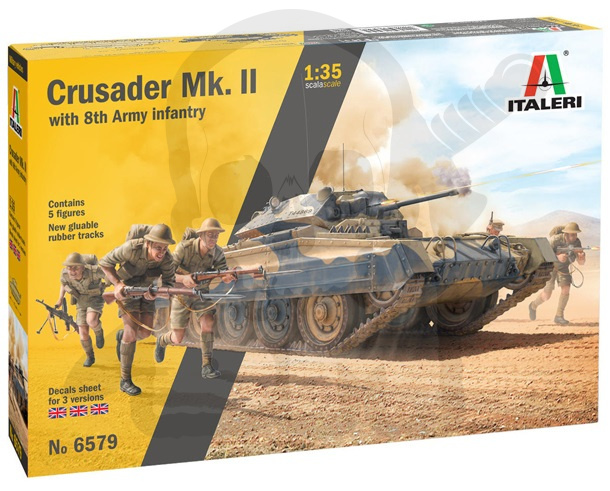 1:35 Crusader Mk. II with 8th Army Infantry