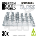 Resin Beer Mugs Glass żywiczne kufle szklane 30 szt.