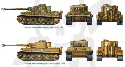 1:72 Pz.Kpfw.VI Tiger Ausf. E - 2 modele