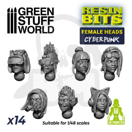 Female Heads Cyberpunk