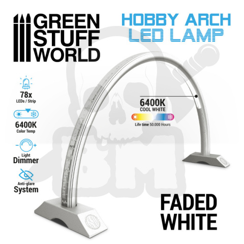 Lampa LED Hobby Arch - biała