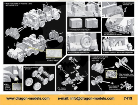 1:72 Kfz.69 6x4 Towing Vehicle w/3.7cm PaK 35/36 1:72 Kfz.69 6x4 Towing Vehicle w/3.7cm PaK 35/36