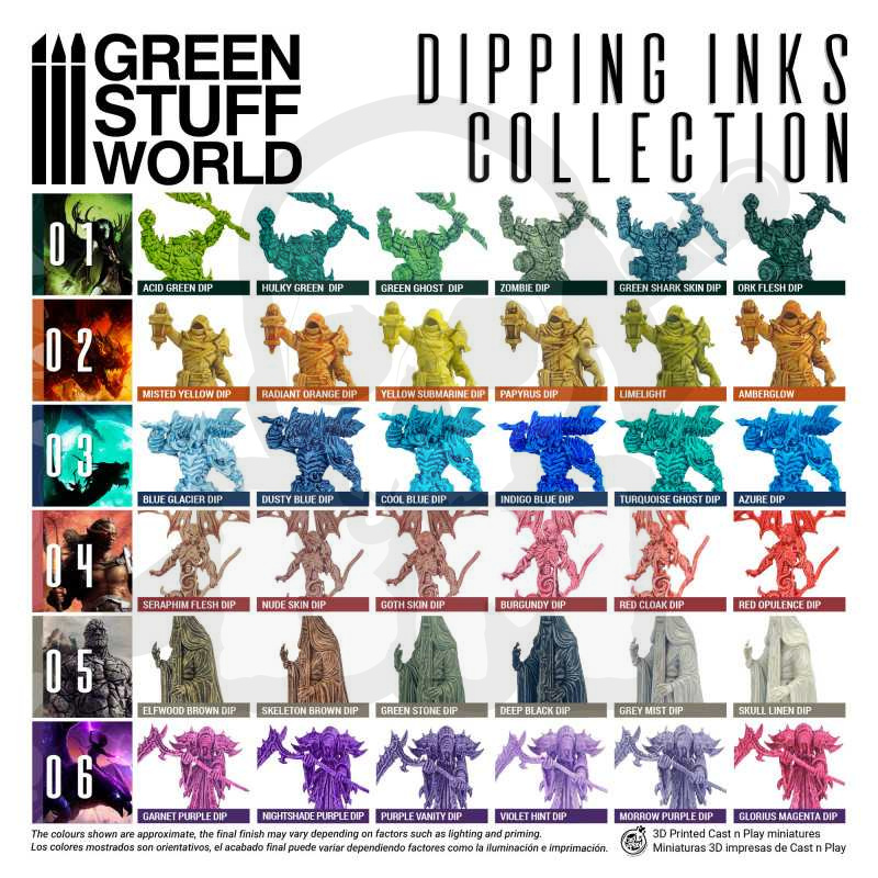 Green Stuff Paint Set - Dipping collection 06