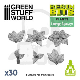 3D printed set Large Leaves - duże liście 30 szt.