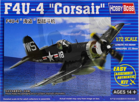 Hobby Boss 80218 F4U-4 Corsair 1:72