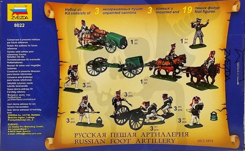 1:72 Russian foot artillery 1812-1814