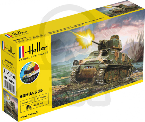 Heller 56875 Starter Set Somua S 35 1:72