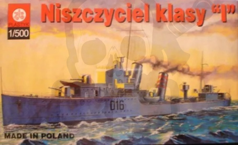 Plastyk S015 Brytyjski Niszczyciel Klasy I 1:500