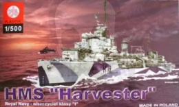 Plastyk S040 Niszczyciel Klasy I HMS Harvester 1:500