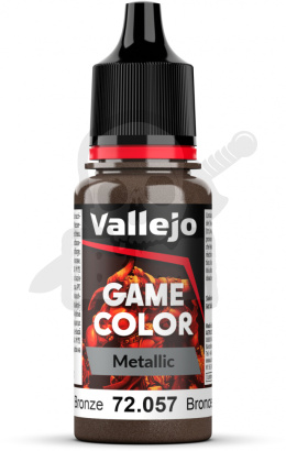 Vallejo 72057 Game Color Metal 18ml Bright Bronze