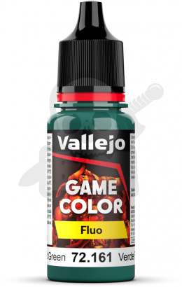 Vallejo 72161 Game Color Fluo 18ml Fluorescent Cold Green